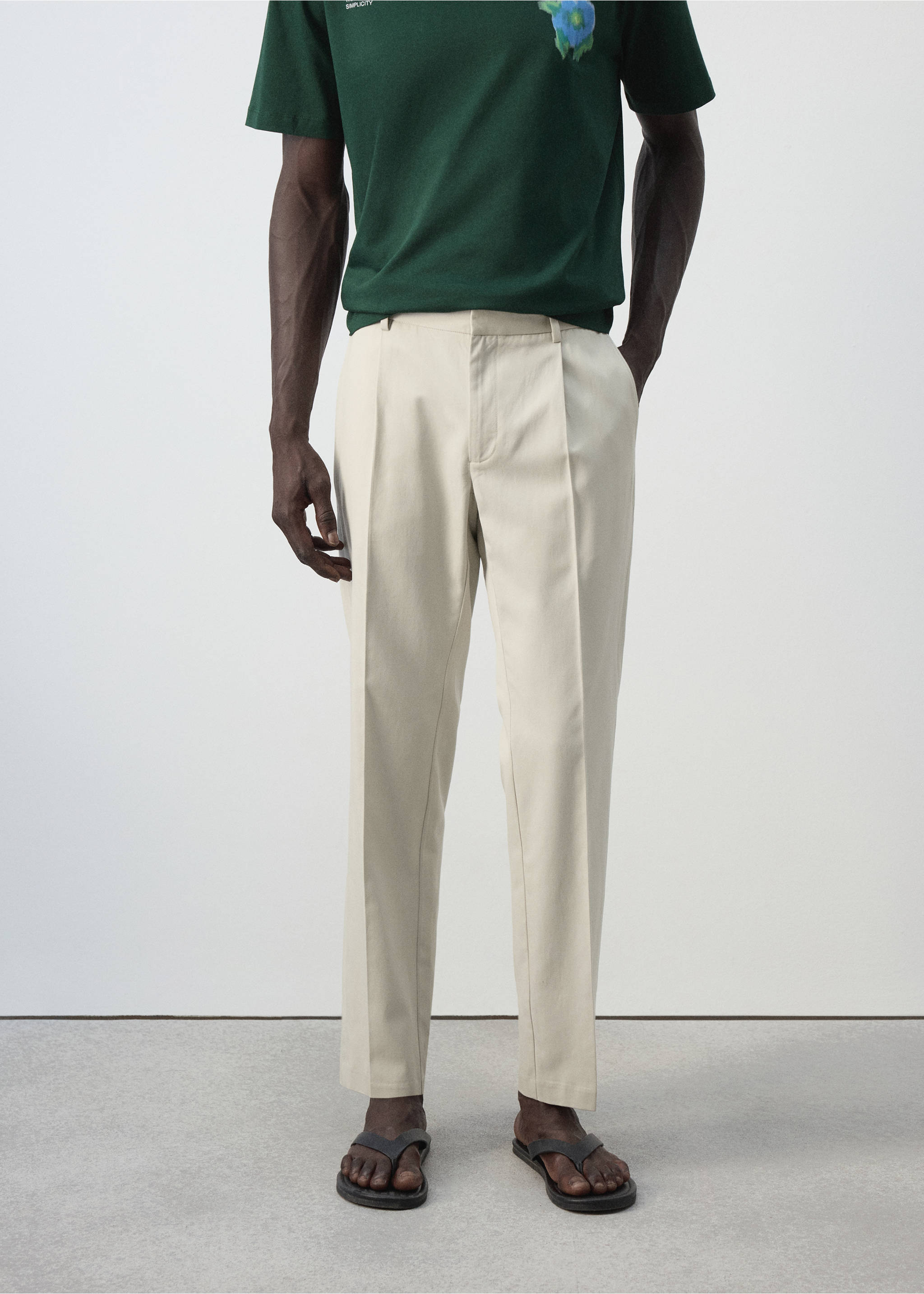 Pantalon julius - Plan moyen, Gris glacé. Ref: 37014410-00.