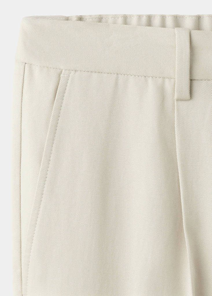 Regular fit trousers in a lyocell-cotton blend — Ice Grey