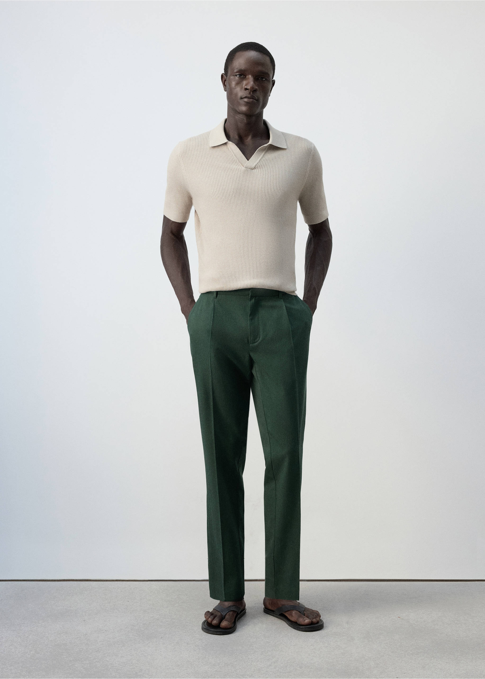 Pantalon julius - Plan général, Vert foncé. Ref: 37014410-00.