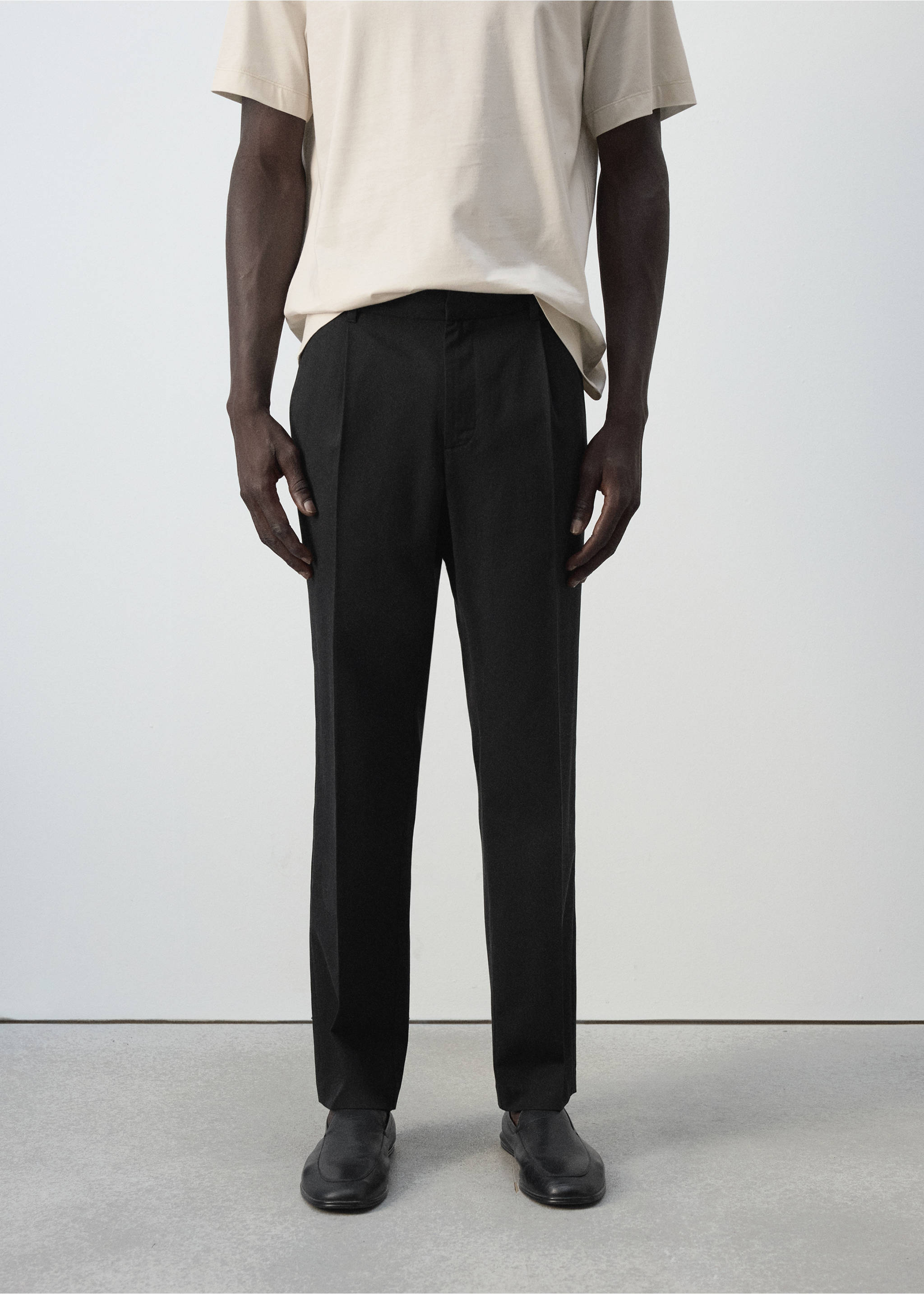 Pantalon julius - Plan moyen, Noir. Ref: 37014410-00.