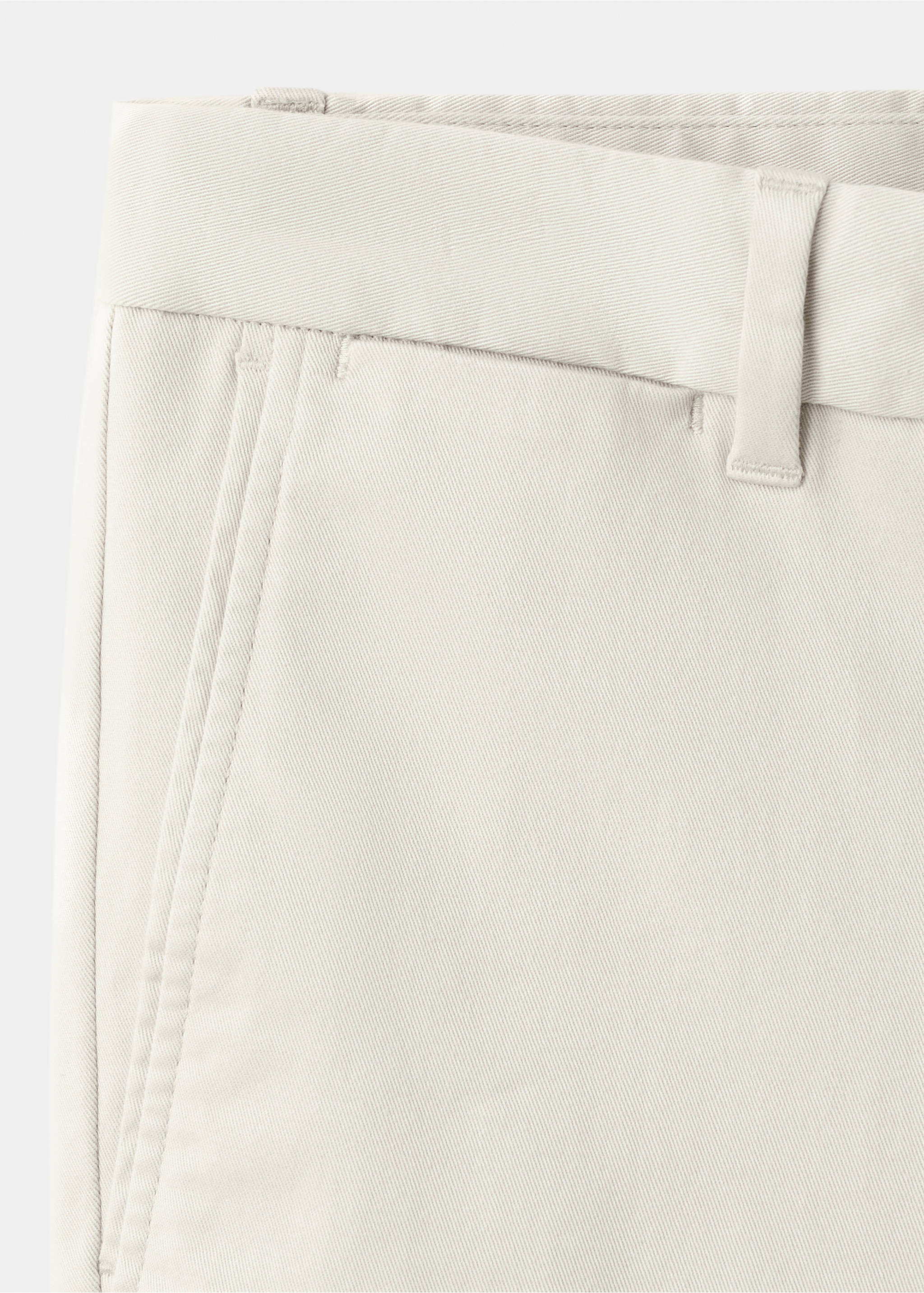 Pantalon Barna super slim-fit chino en sergé - Détail de l'article 8, Écru. Ref: 37014411-00.