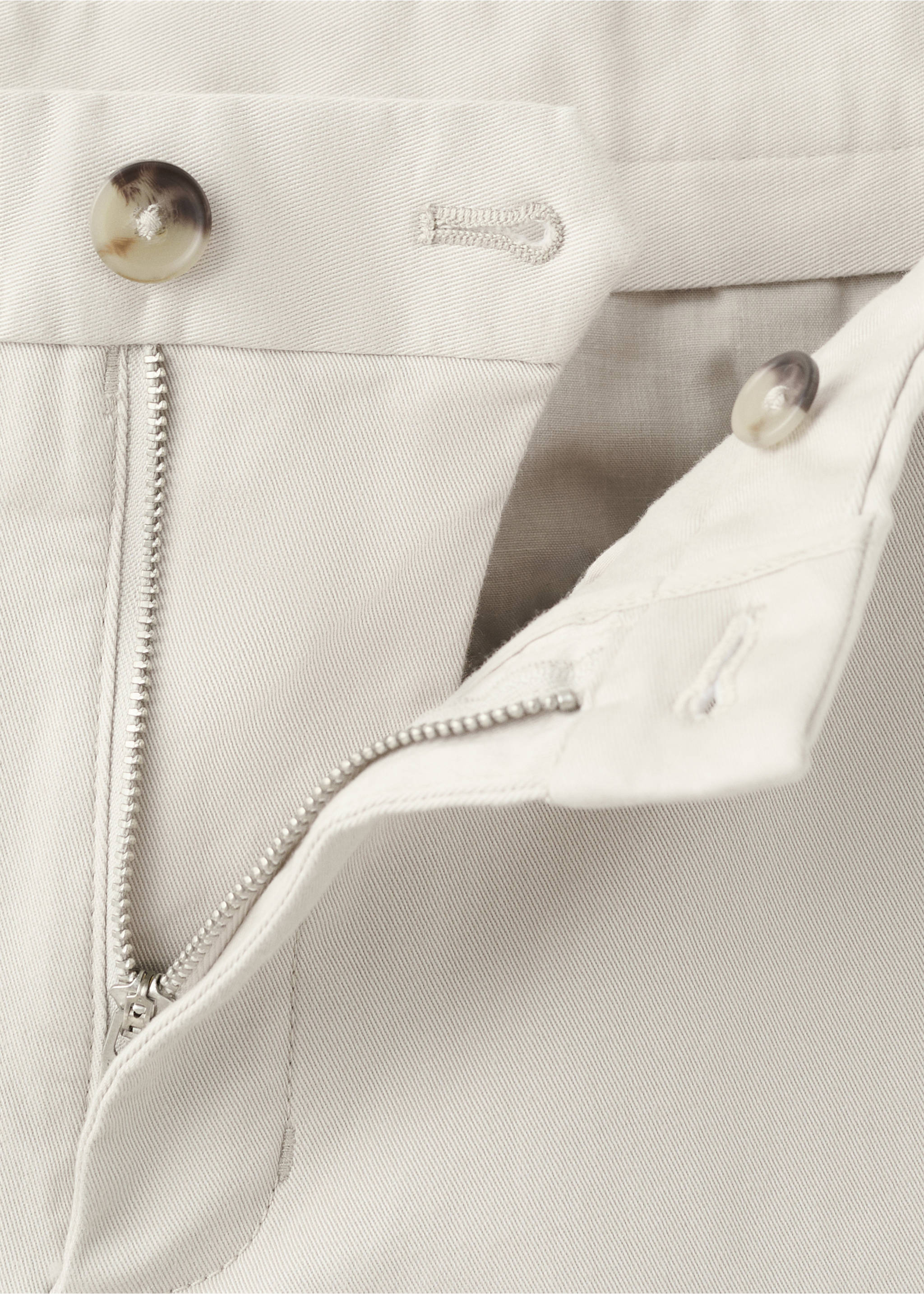 Pantalon Barna super slim-fit chino en sergé - Détail de l'article 0, Écru. Ref: 37014411-00.