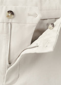 Barna slim-fit twill chino trousers — Ecru 9