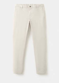 Barna slim-fit twill chino trousers — Ecru 7