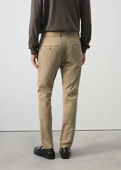 Barna slim-fit twill chino trousers — Beige 3