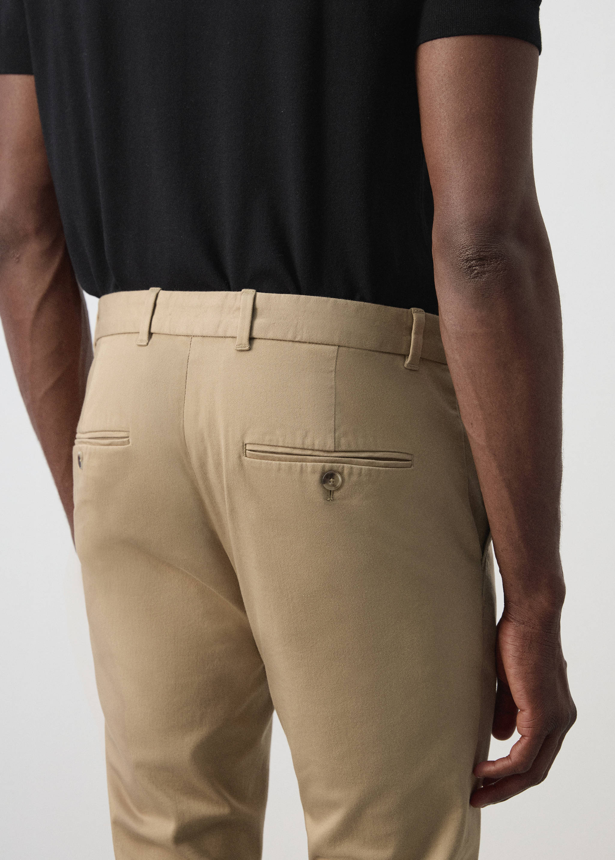 Pantalon Barna super slim-fit chino en sergé - Détail de l'article 4