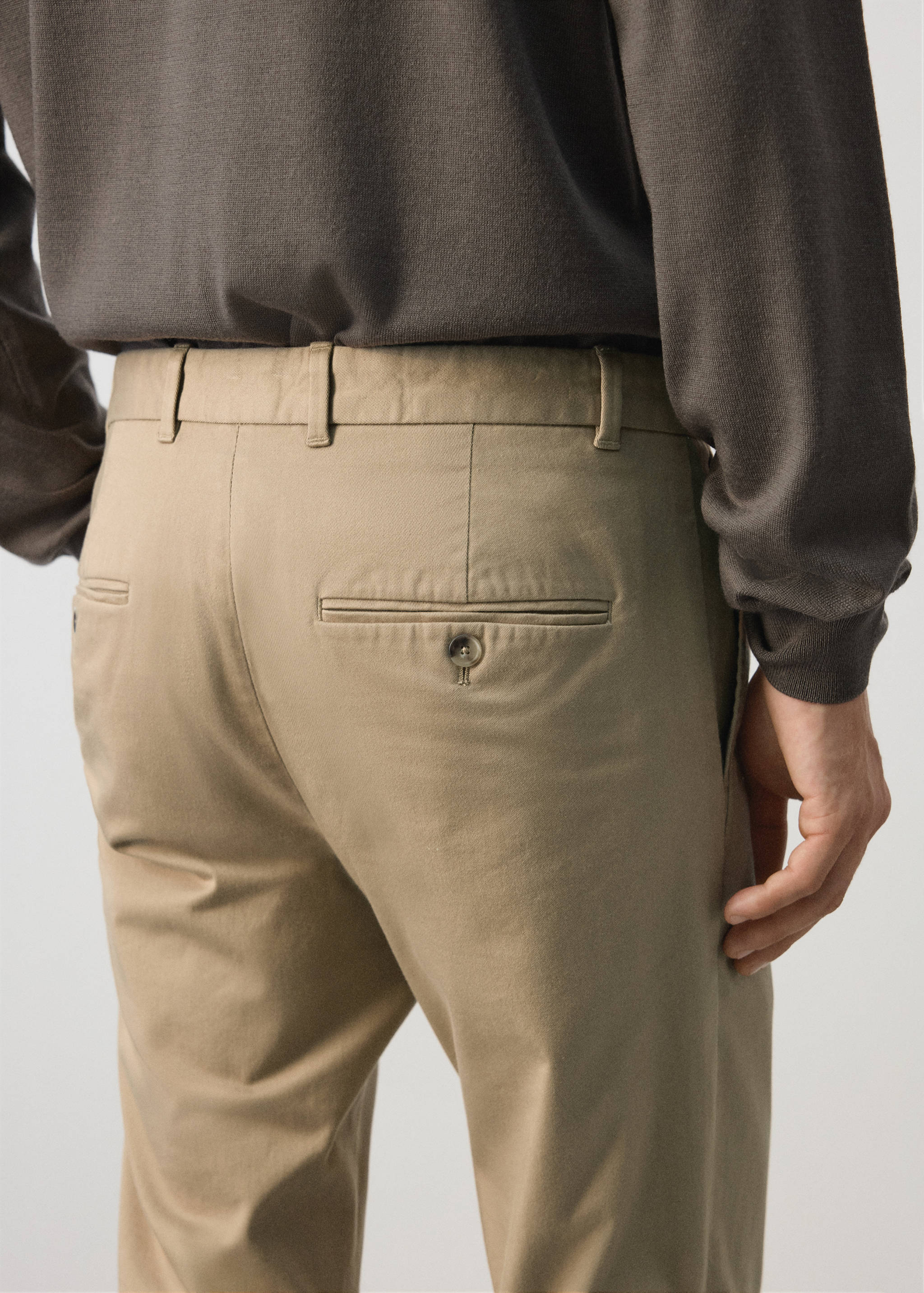 Pantalon Barna slim-fit en sergé - Détail de l'article 3