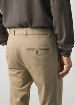 Barna slim-fit twill chino trousers — Beige 6