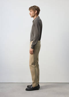 Barna slim-fit twill chino trousers — Beige 5