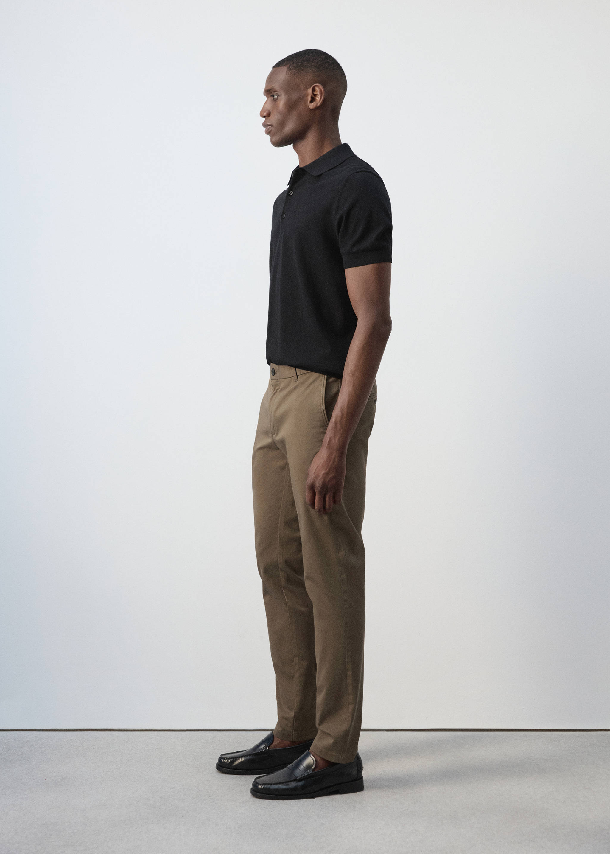Pantalon Barna super slim-fit chino en sergé - Détail de l'article 2