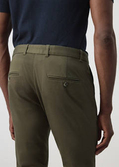 Barna slim-fit twill chino trousers — Khaki 6