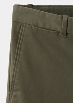 Barna slim-fit twill chino trousers — Khaki 8