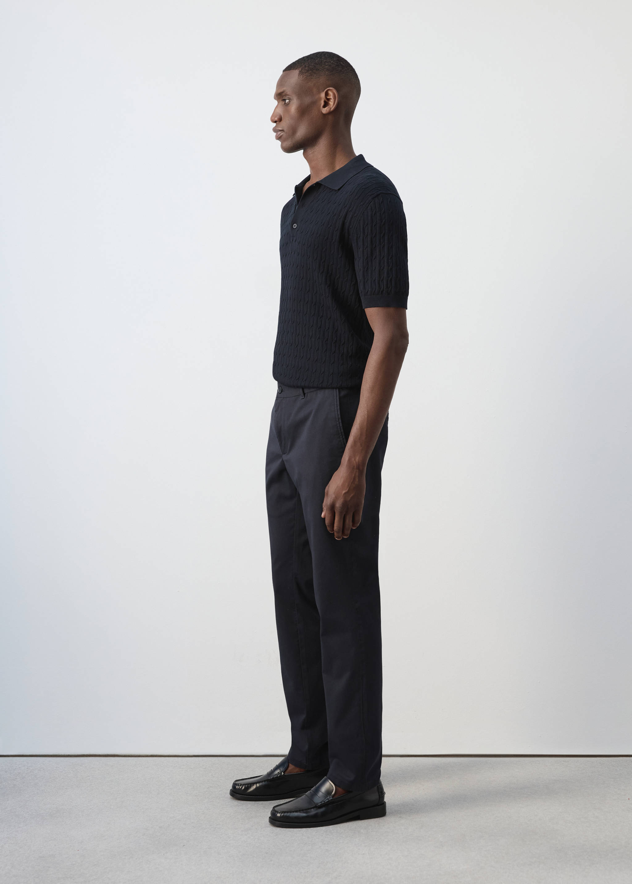 Pantalon Barna super slim-fit chino en sergé - Détail de l'article 2