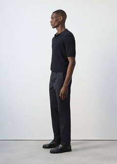 Barna slim-fit twill chino trousers — Navy 5