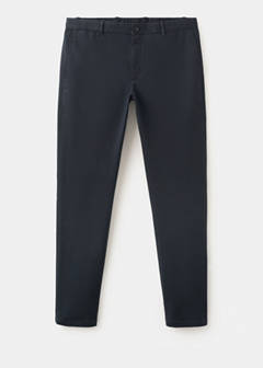 Barna slim-fit twill chino trousers — Navy 8