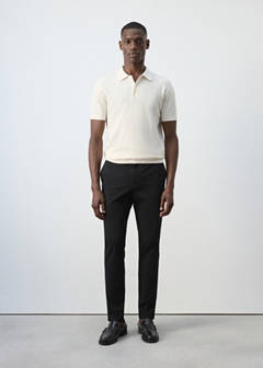 Barna slim-fit twill chino trousers — Black 2