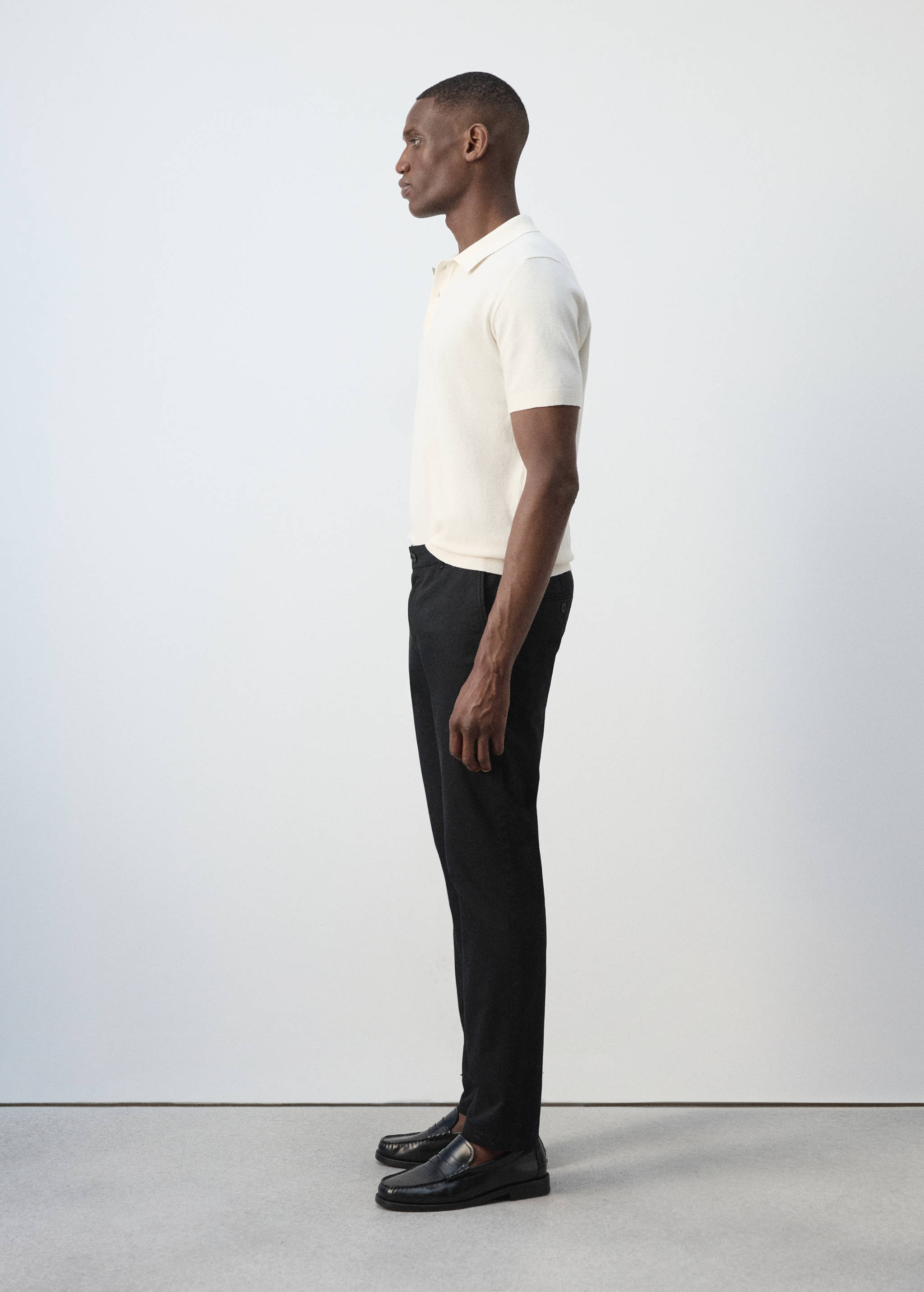 Pantalon Barna super slim-fit chino en sergé - Détail de l'article 2