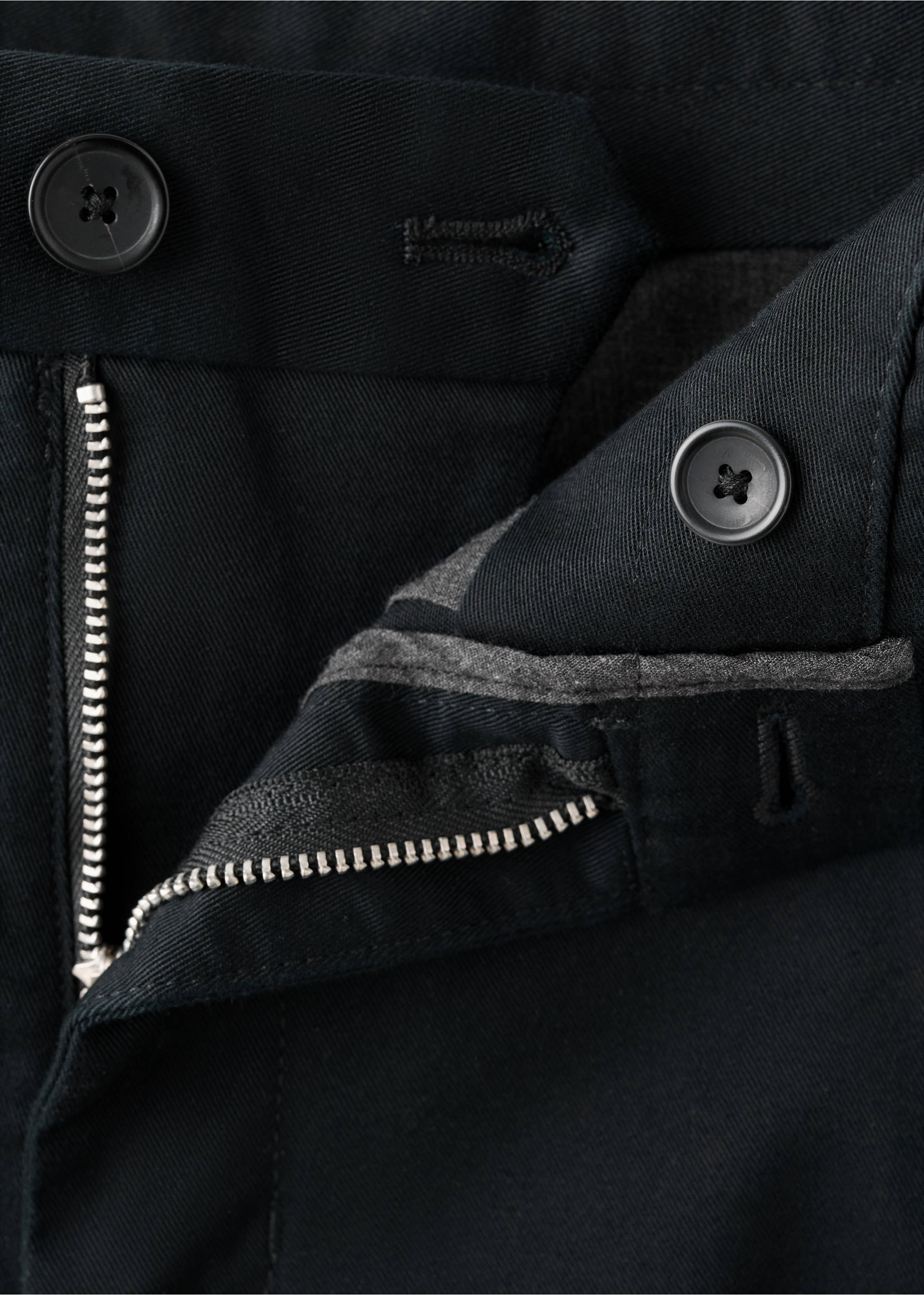 Pantalon Barna super slim-fit chino en sergé - Détail de l'article 0, Noir. Ref: 37014411-00.