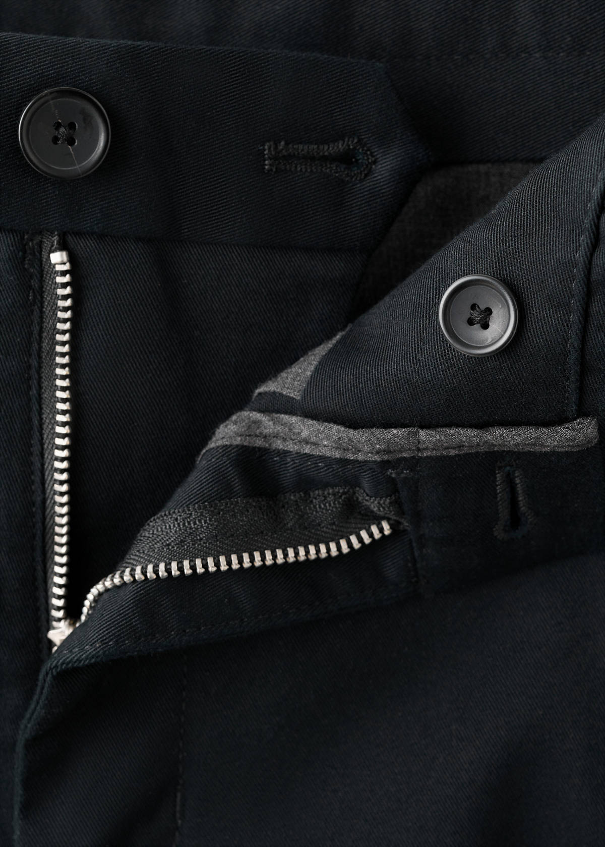 Barna slim-fit twill chino trousers — Black