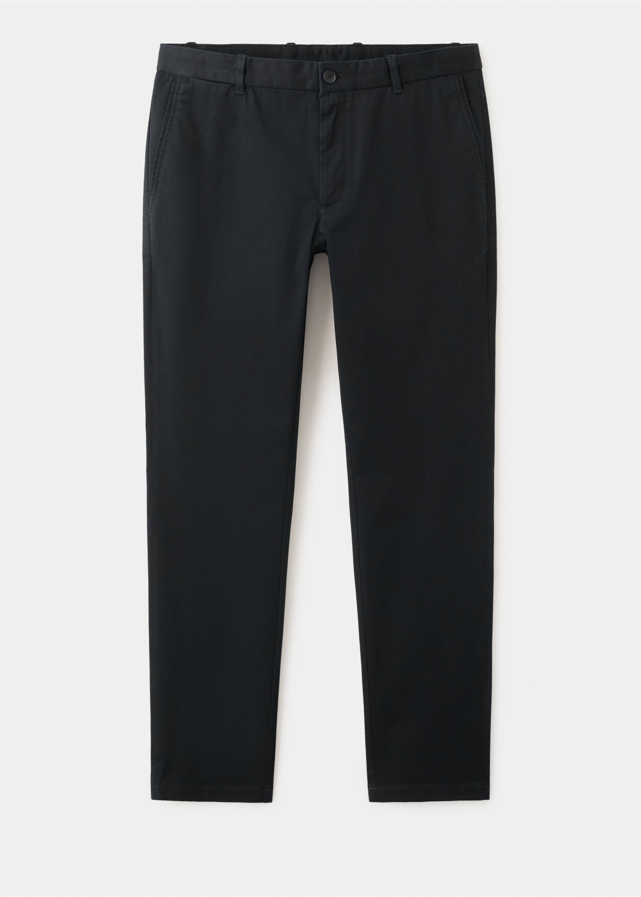 Pantalon Barna super slim-fit chino en sergé - Article sans modèle, Noir. Ref: 37014411-00.