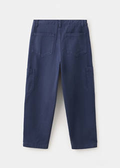 Regular fit cotton cargo trousers — Navy 7