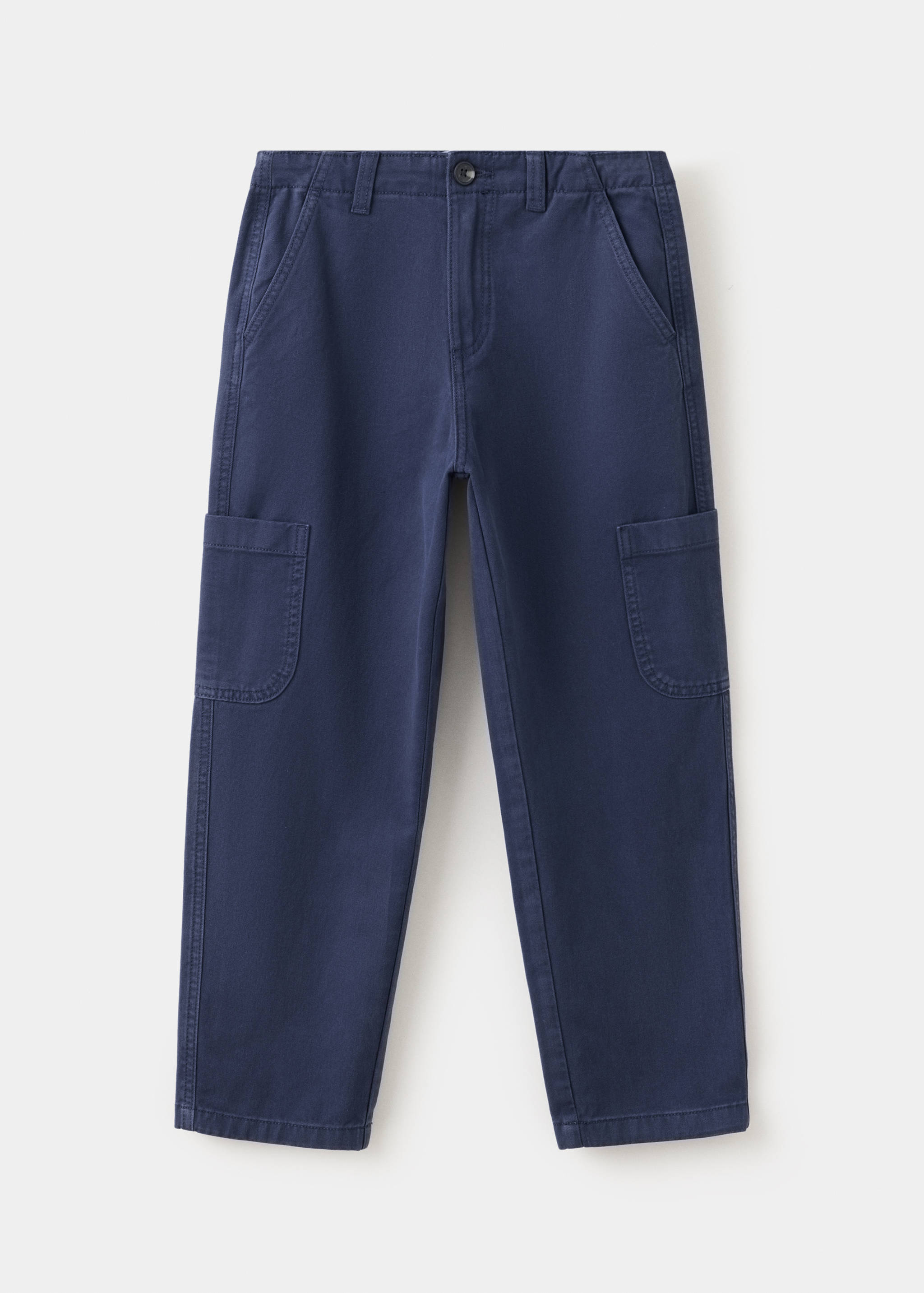 Regular fit cotton cargo trousers - Article without model