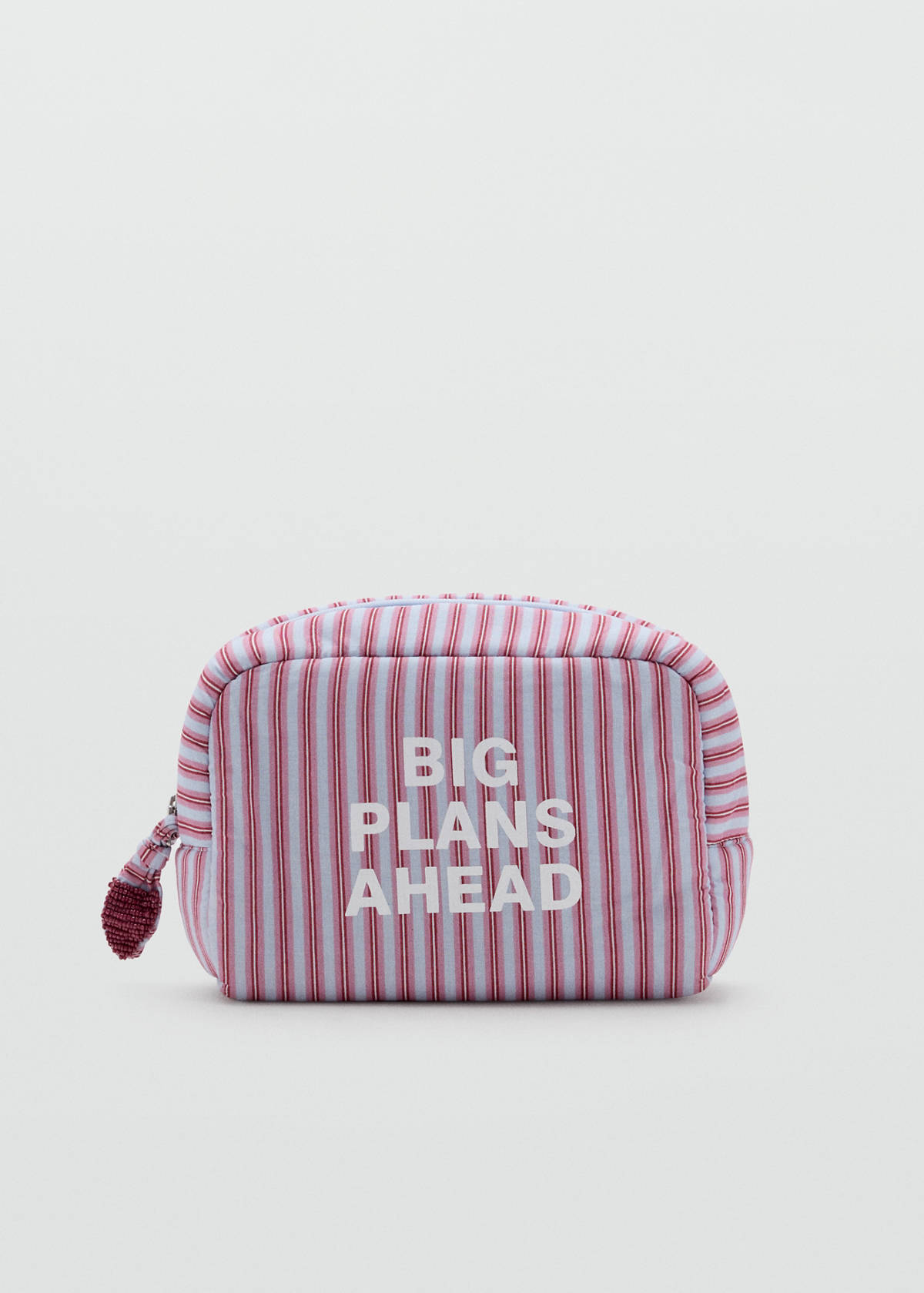 Striped cotton wash bag — Blue