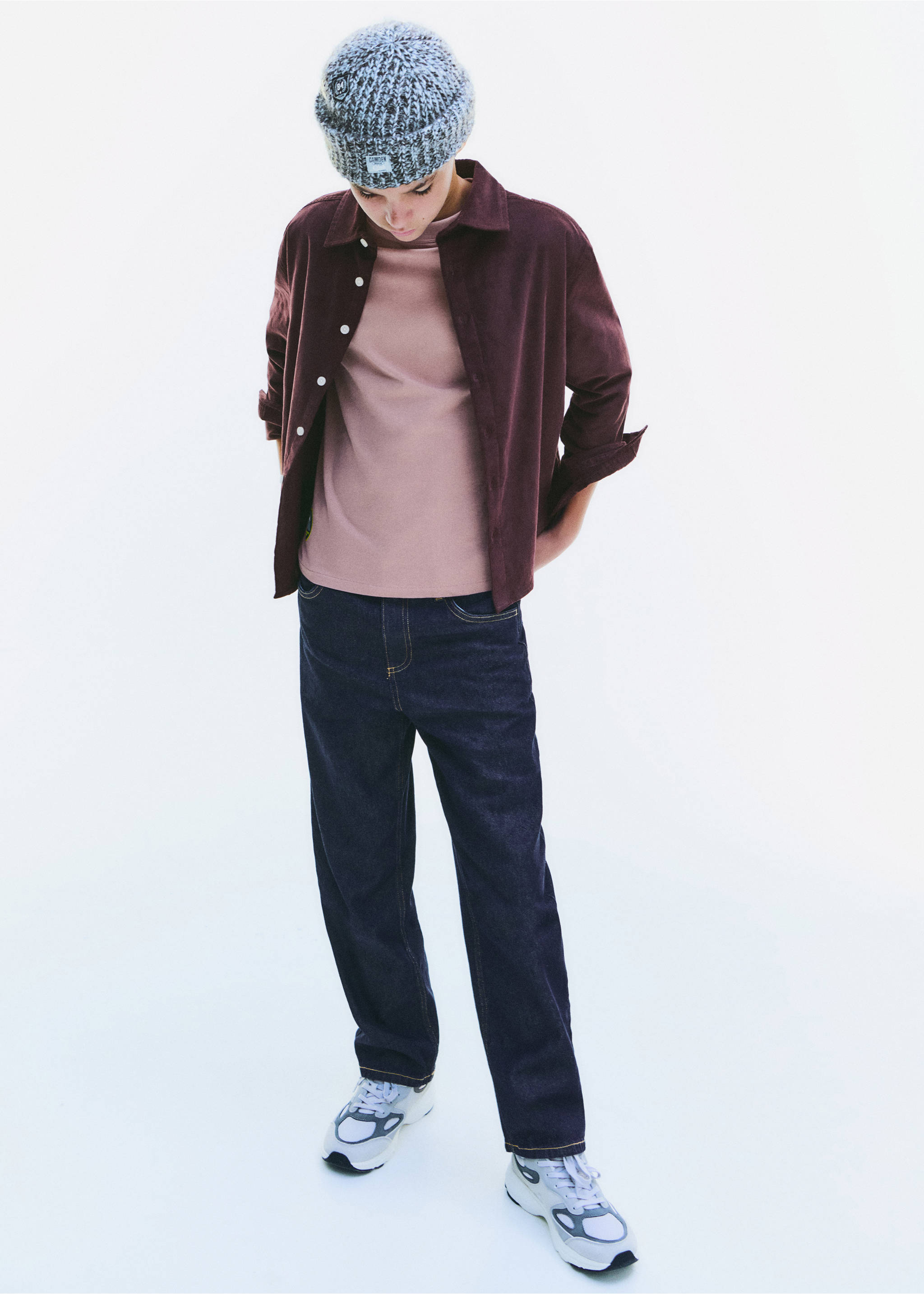 Jeans straight fit algodón - Detalle del artículo 6, Azul. Ref: 37014419-00.