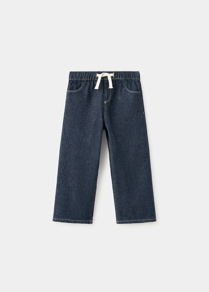 Straight jeans with drawstring — Open Blue