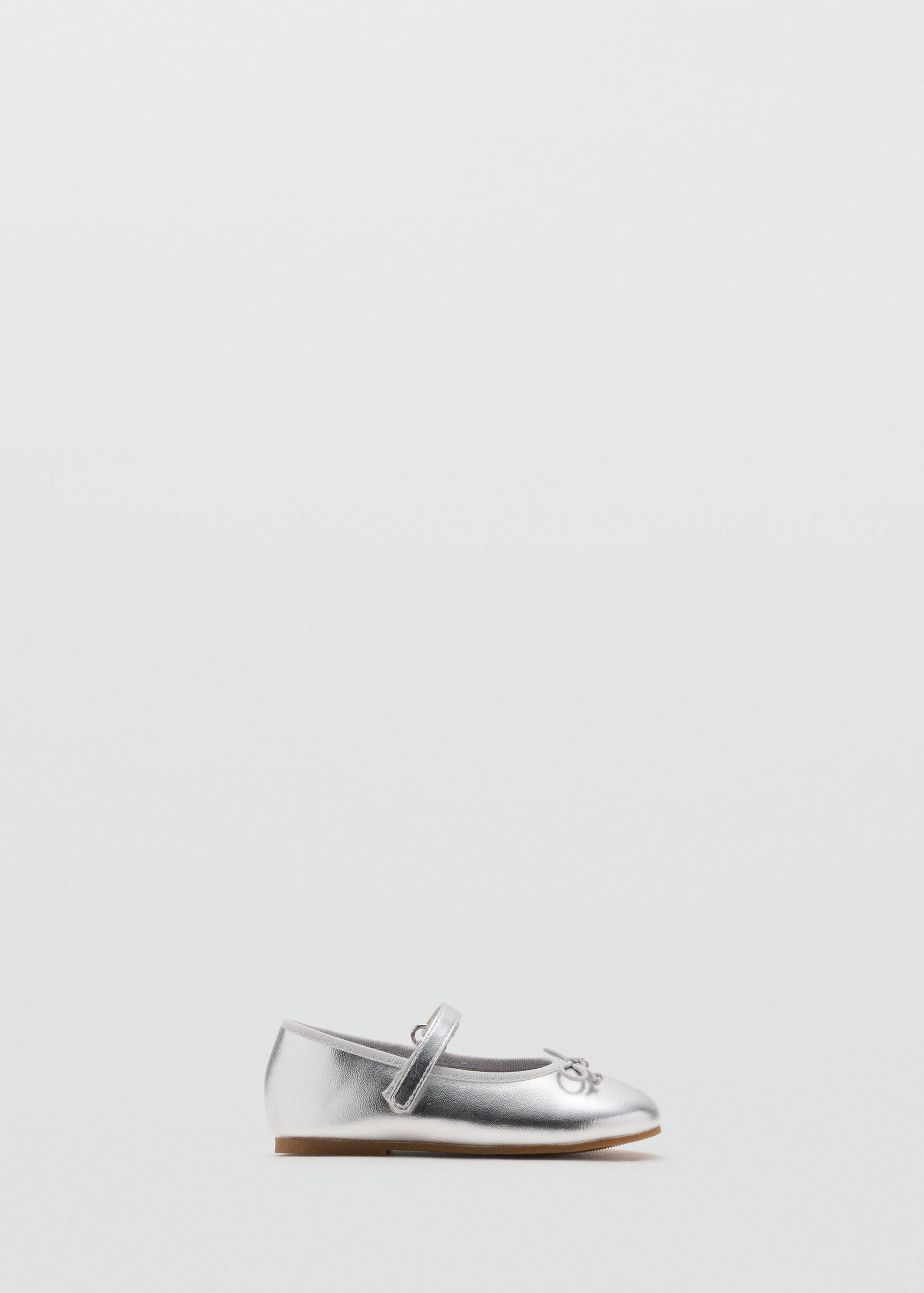 Metallic ballet flats with bow - Article without model