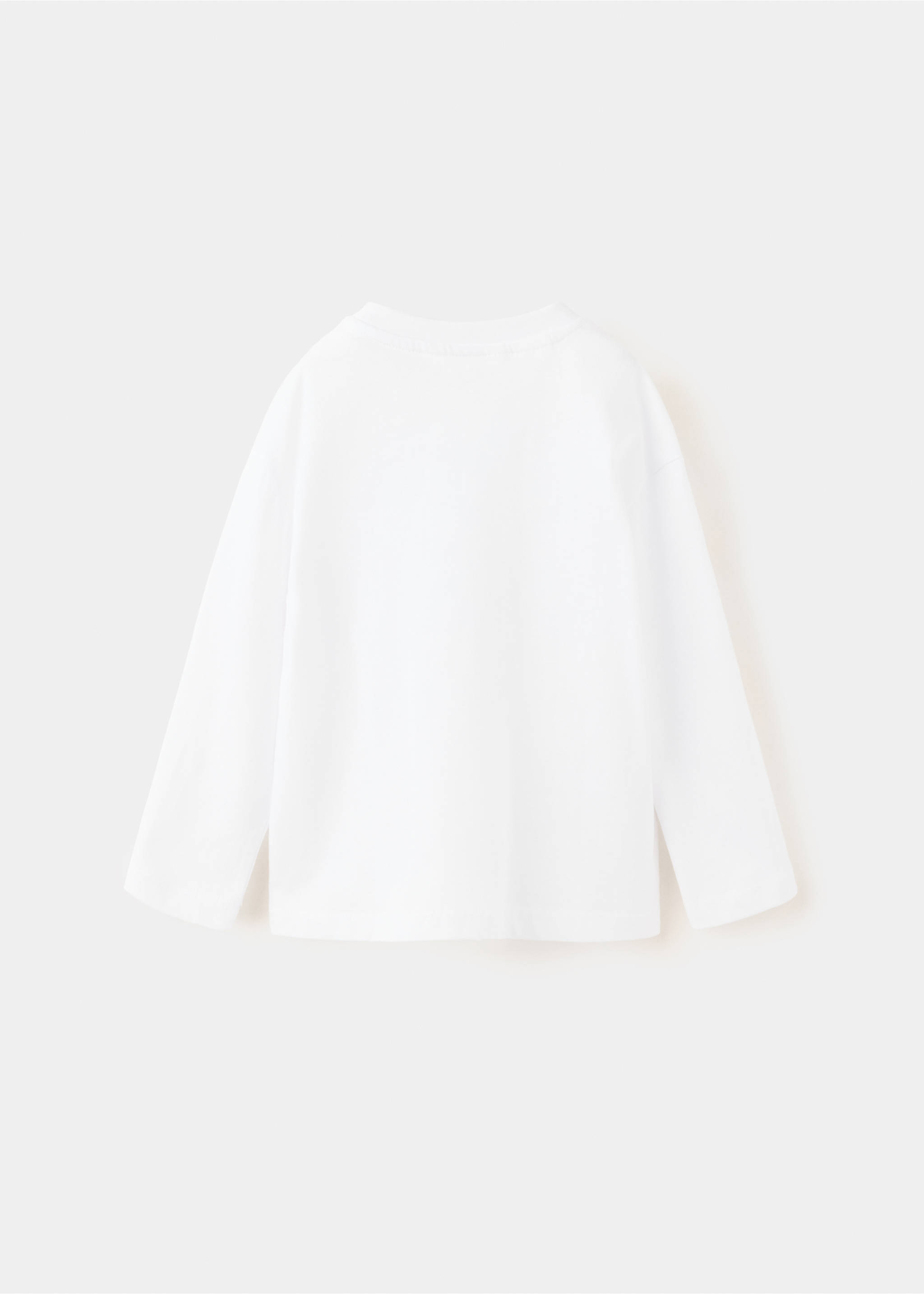 Pocket cotton T-shirt - Reverse of the article, White. Ref: 37014423-00.