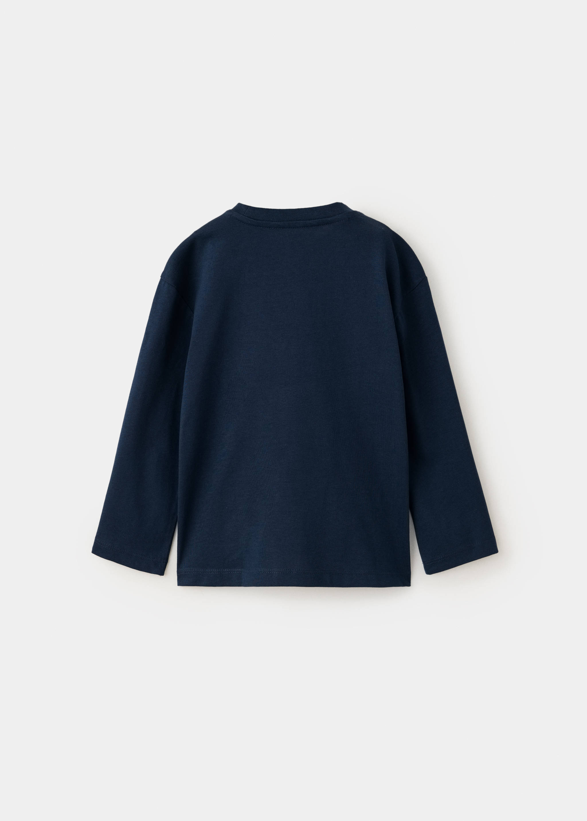 Baumwoll-T-Shirt mit Tasche - Rückseite des Artikels