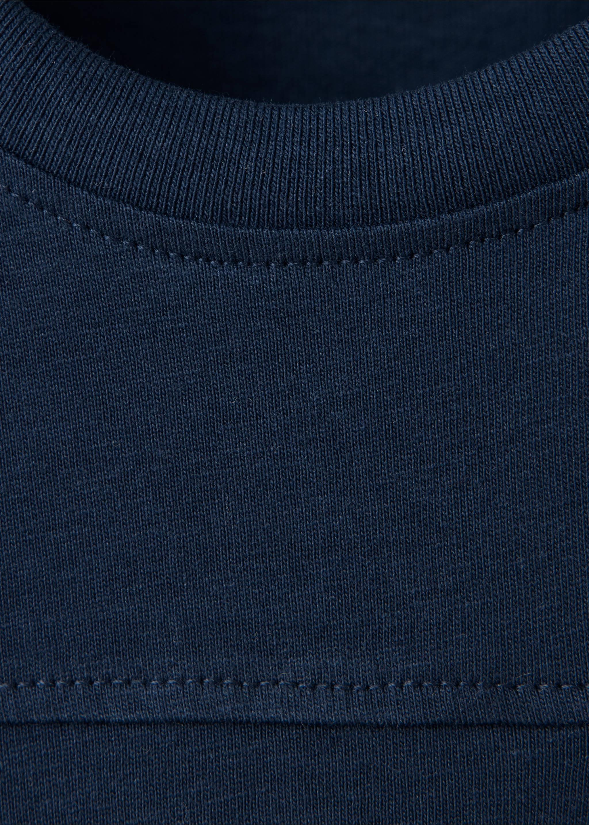 Pocket cotton T-shirt - Details of the article 8, Navy. Ref: 37014423-00.