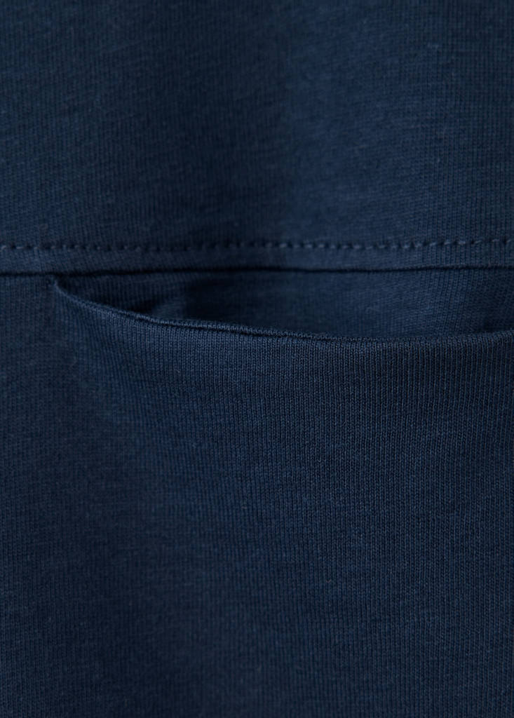 Pocket cotton T-shirt — Navy