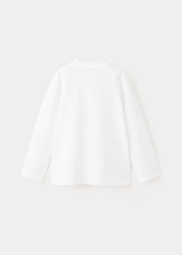 Buttoned cotton T-shirt - thumbnail 2