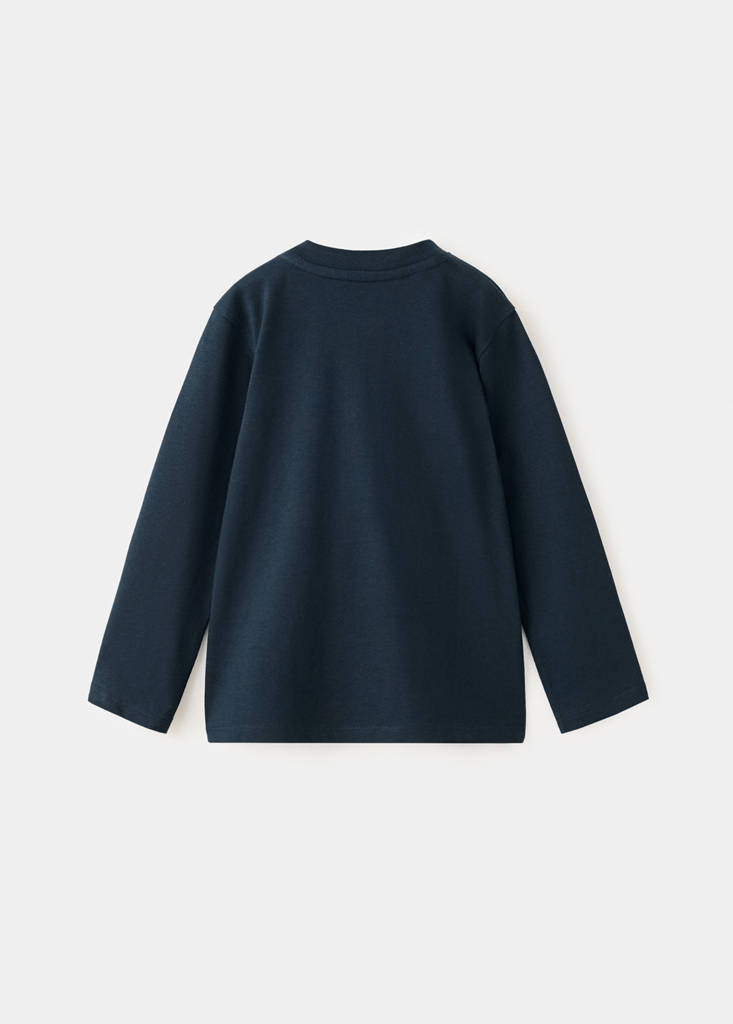 Buttoned cotton T-shirt - thumbnail 7