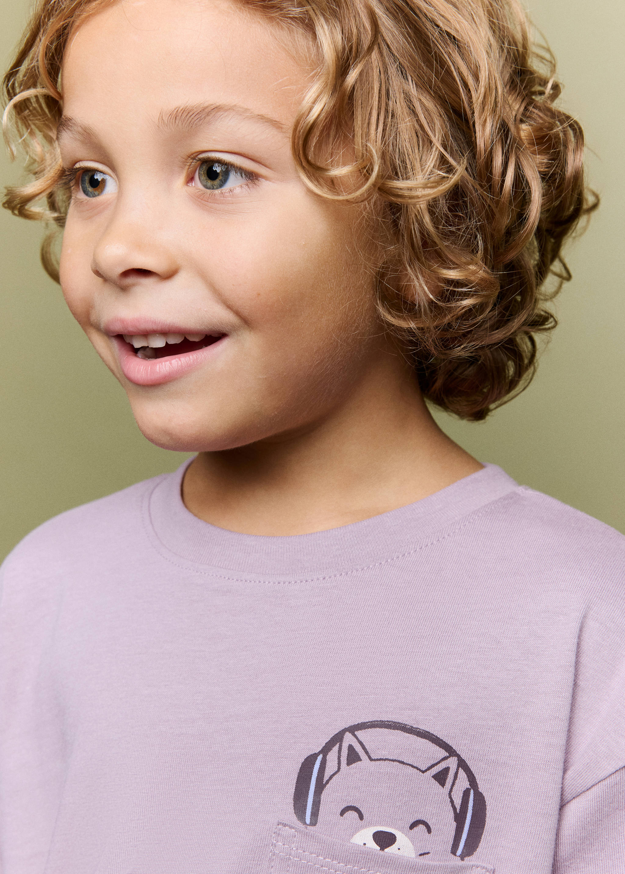 Printed cotton-blend t-shirt - Details of the article 1