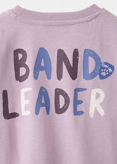 Printed cotton-blend t-shirt — Lavender 8