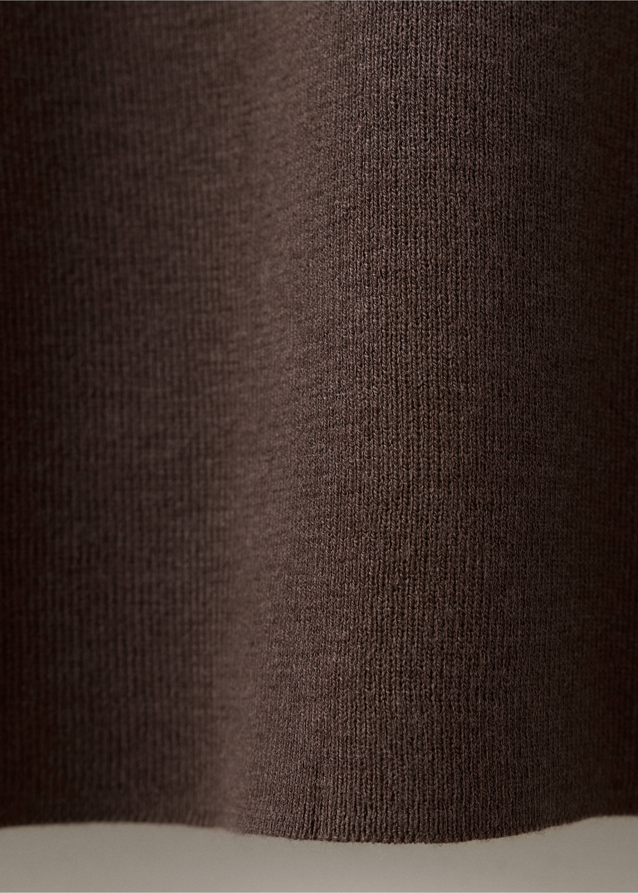 Polo mezcla algodón punto fino - Detalle del artículo 0, Marrón. Ref: 37014426-00.