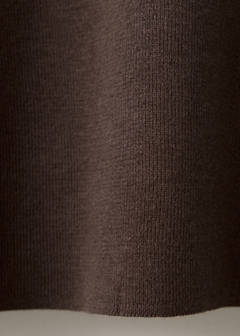 Fine knit cotton blend polo — Brown 9