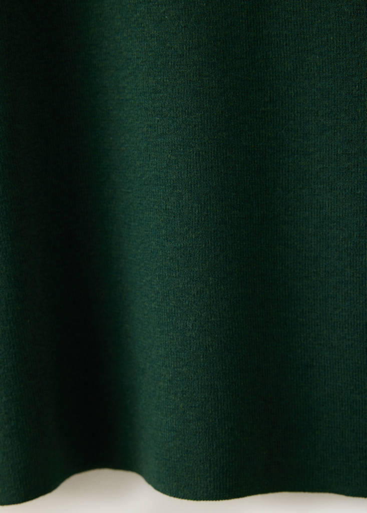 Fine knit cotton blend polo — Billiard Green