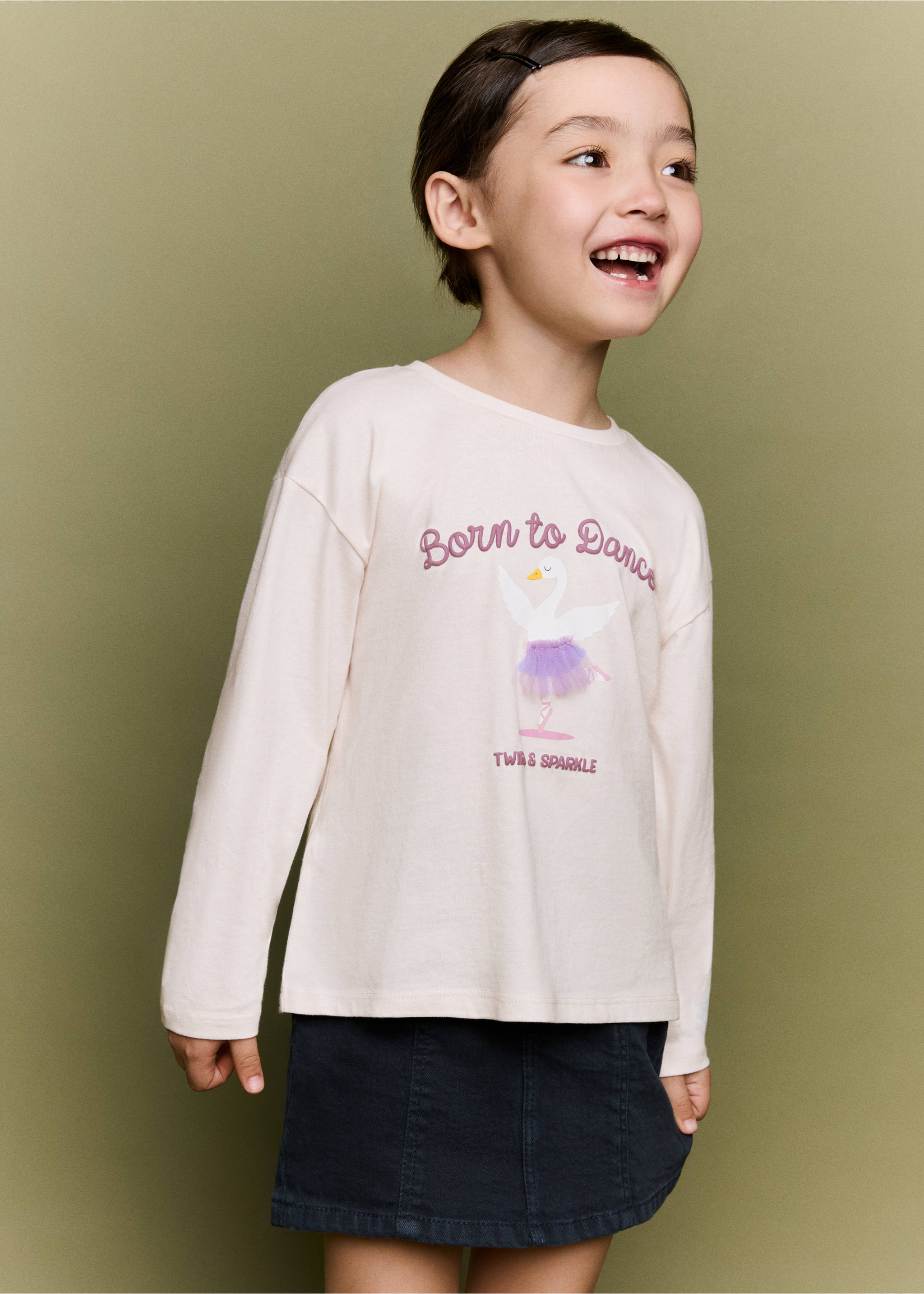 Printed cotton-blend t-shirt - General plane, Pink. Ref: 37014427-00.