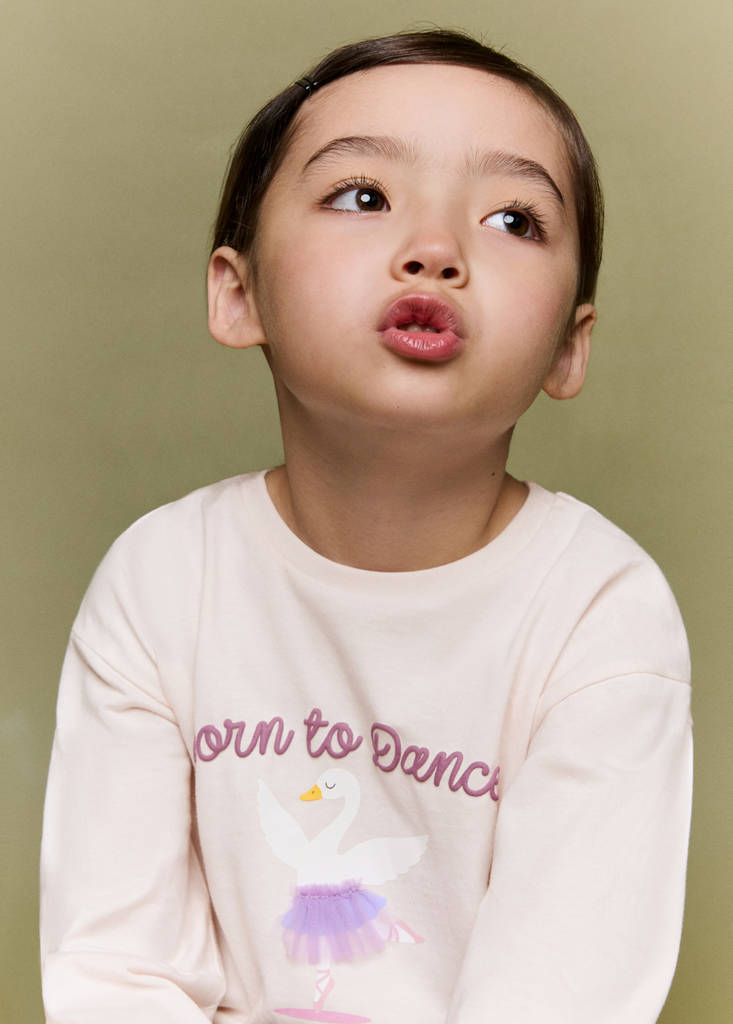 Printed cotton-blend t-shirt — Pink