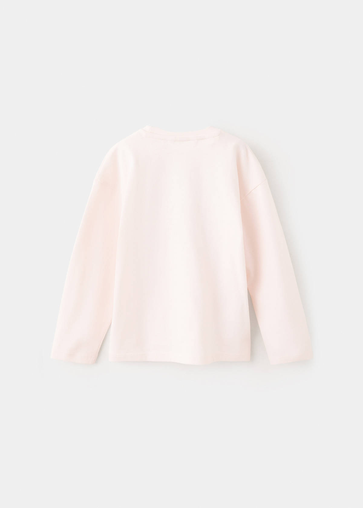Printed cotton-blend t-shirt — Pink