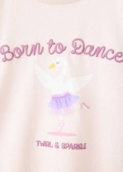 Printed cotton-blend t-shirt — Pink 4