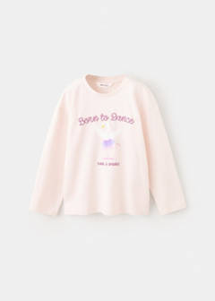 Printed cotton-blend t-shirt — Pink 3