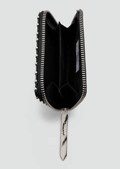 Zebra fur leather purse — White 4