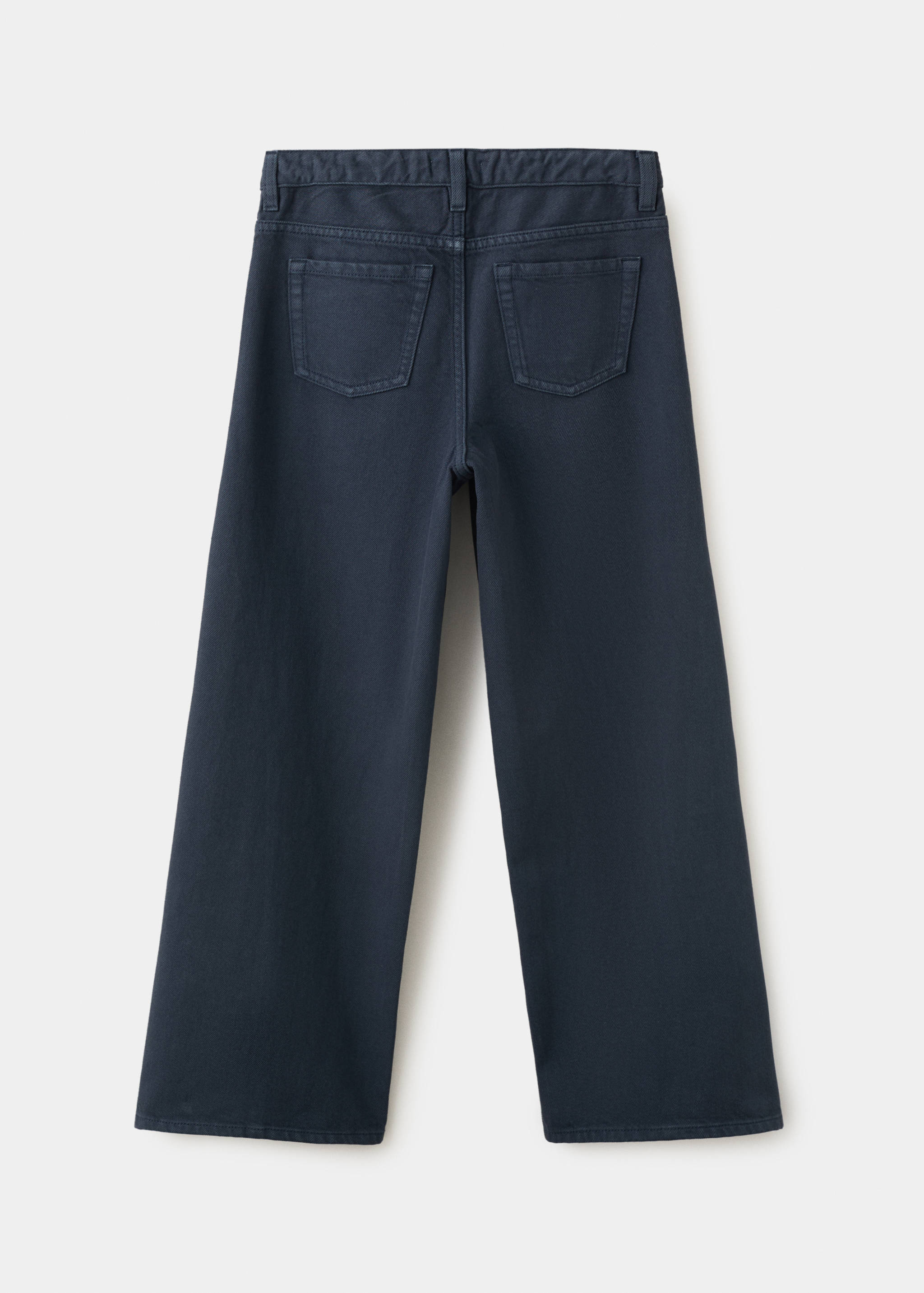 Wide leg jeans with strass stars - Reverse of the article