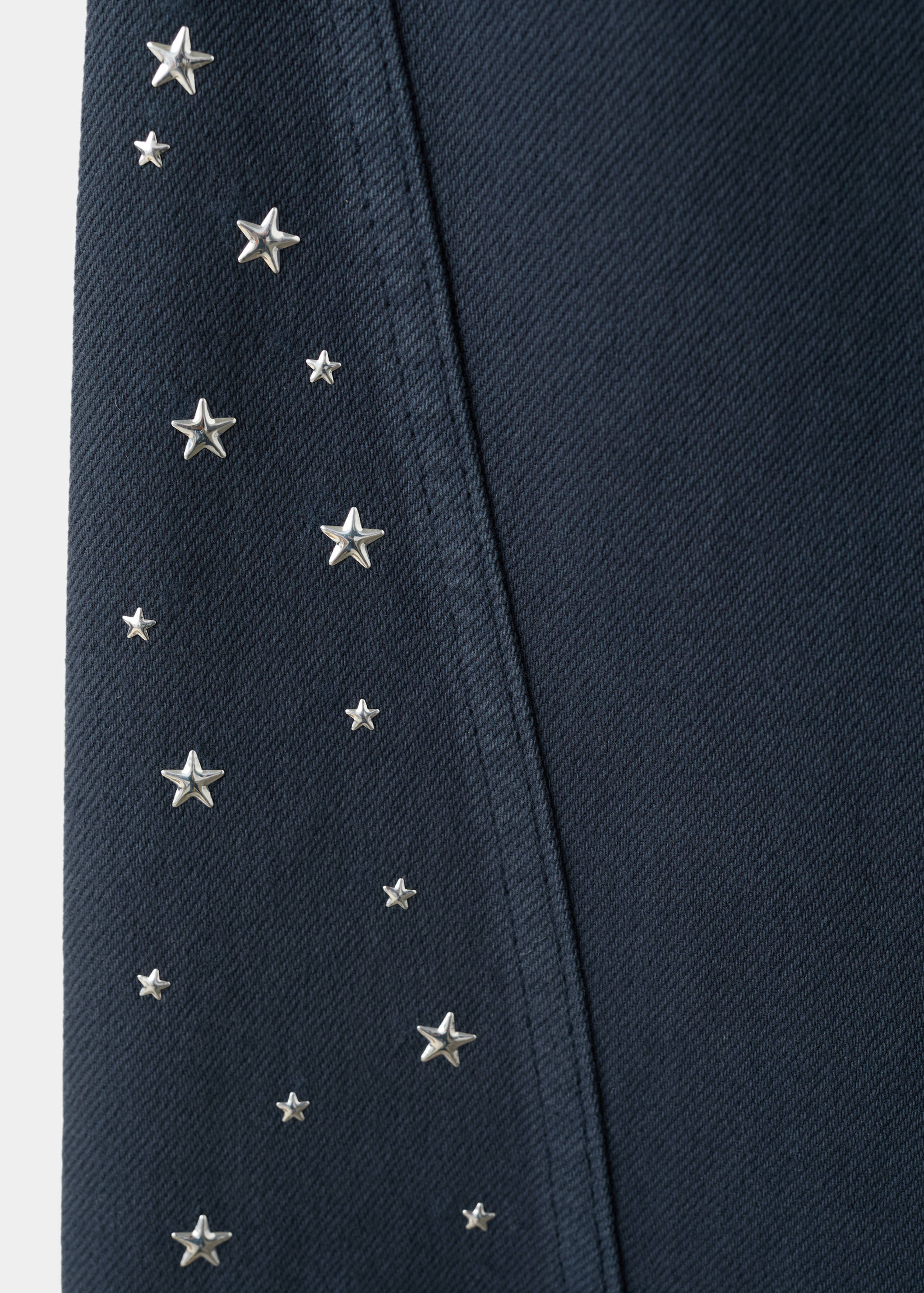 Wide leg jeans with strass stars - Details of the article 8