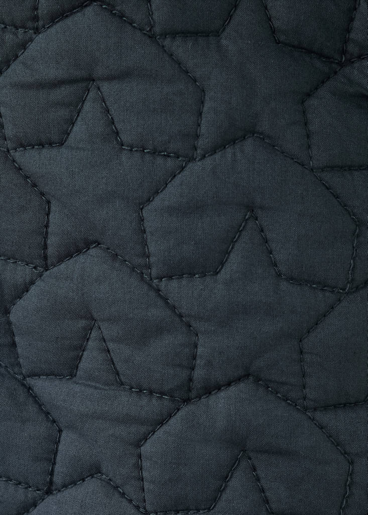 Quilted jacket with star detail — Navy